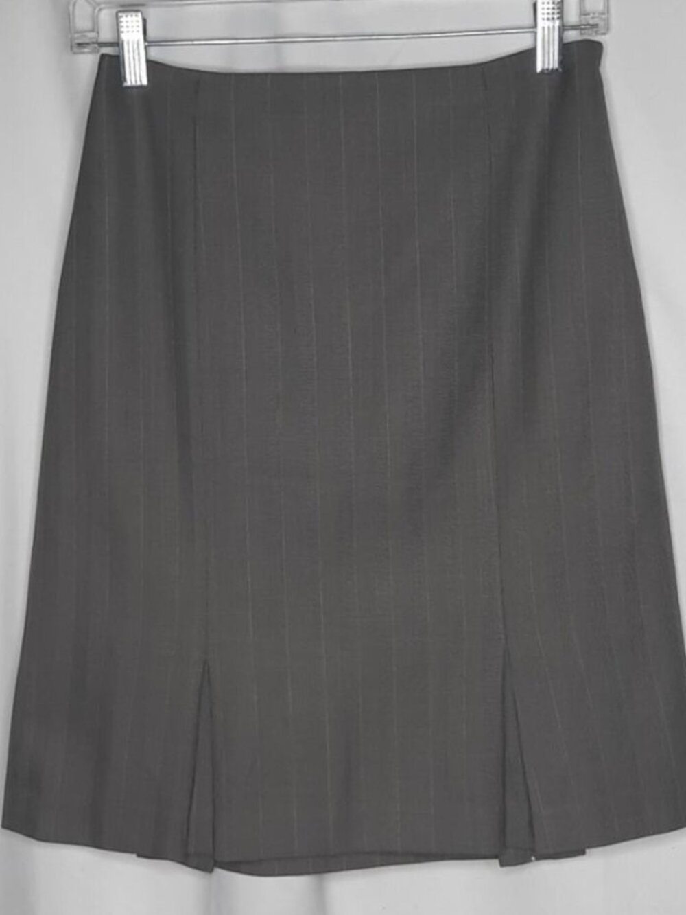 Pleated👐Hem Pencil Skirt Gray